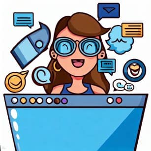 Social Media Marketing Cartoon